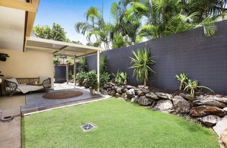 Townhouse outdoor area after renovation